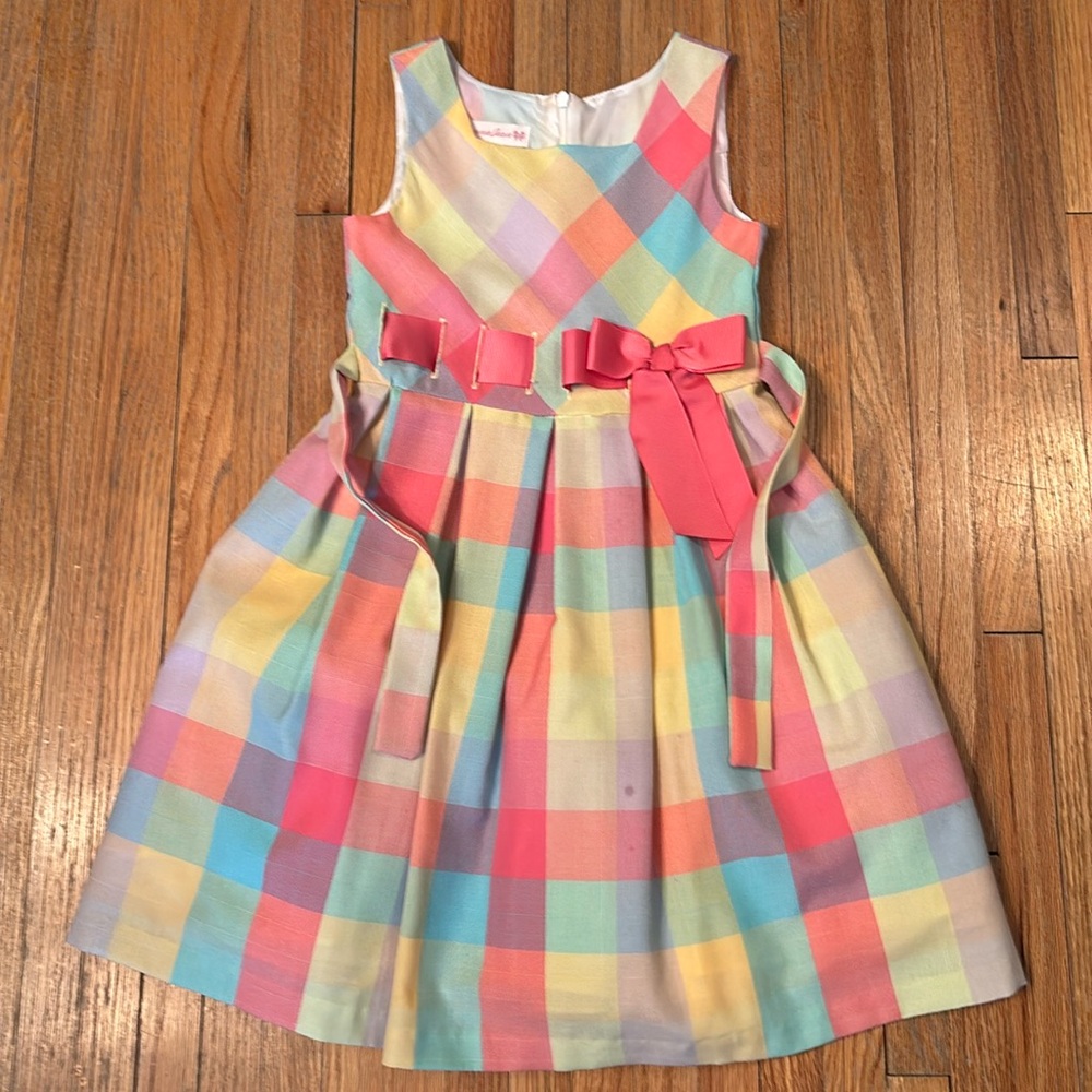 Bonnie Jean Multicolor Plaid Dress